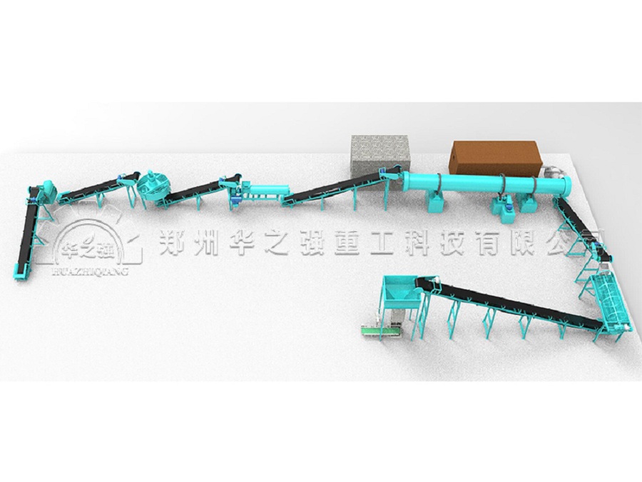 雞糞有機(jī)肥造粒生產(chǎn)線生產(chǎn)步驟