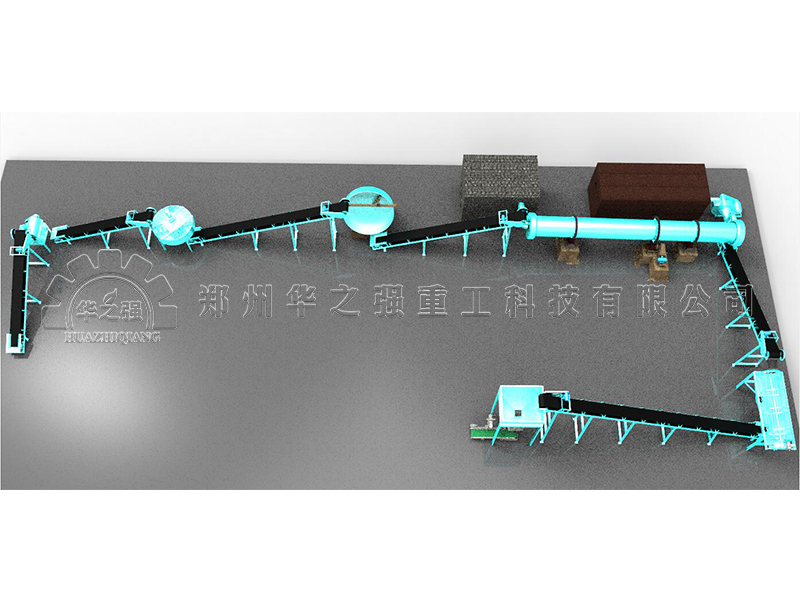 一種雞糞有機肥圓盤造粒工藝